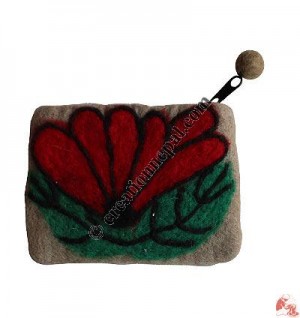 Butterfly on Leaf Coin Purse1