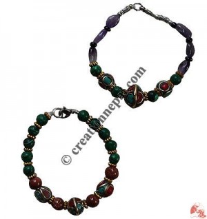 Malachite mixed beads bracelet