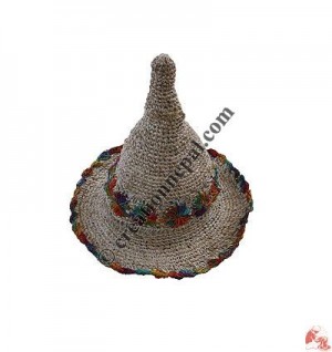 Hemp-cotton mixed Wizard hat