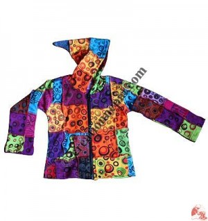 Kids printed patch work Jacket