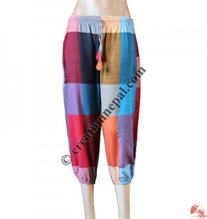 Check khaddar quarter trouser