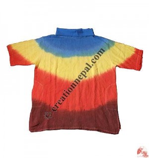 Tie-dye High-neck kurtha