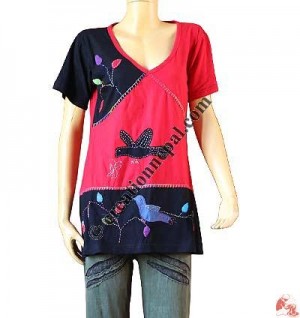 Bird patch hand Emb. top