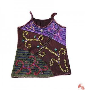 Razor-cut 3-color Em.b tank top