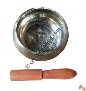 Buddha design bronze singing bowl