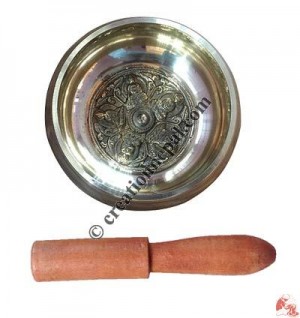 Pancha-Buddha brass singing bowl1