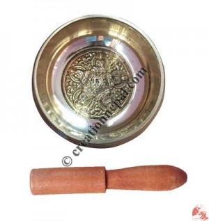 Pancha-Buddha brass singing bowl2