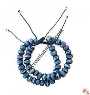 Decorated Brown beads bangle