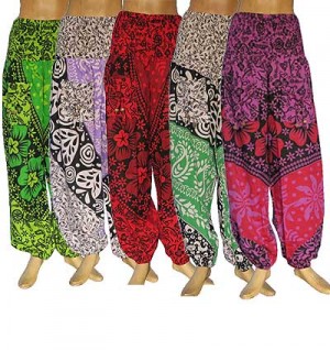 Assorted print cotton harem pant