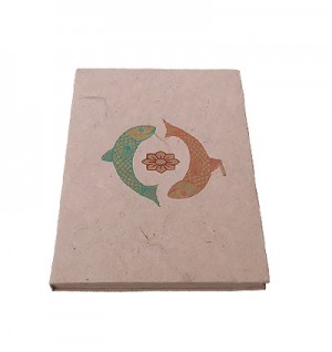 Machha print Lokta notebook