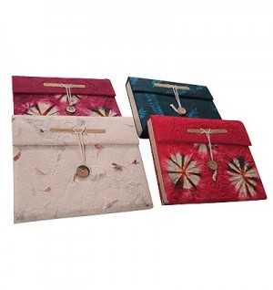 Folded fomy cover notebook