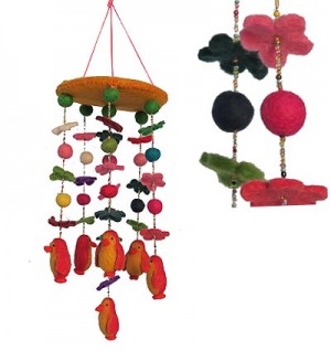 Felt Penguin chandelier2