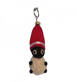 Felt witch key ring