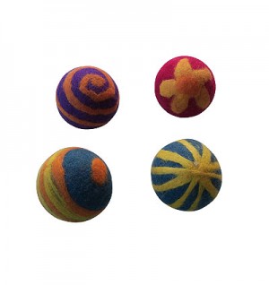 Felt covered light weight balls