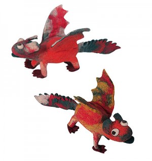 Felt flying dinosaur1