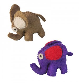 Walking small elephant