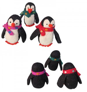 Felt penguins
