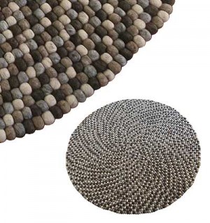 140 cm Circle shape felt rug