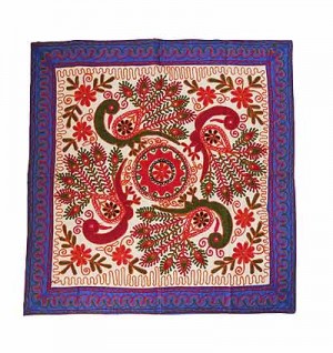 Peacocks arts square table cover