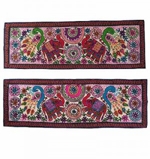 Elephant-Peacock arts table liner1
