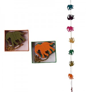 Elephants Lokta paper decorative garland