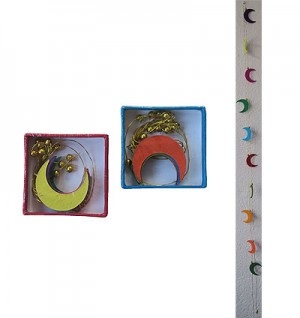 Half-moon Lokta paper decorative garland