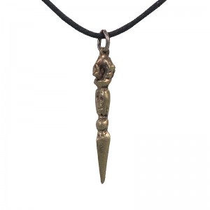 Tiny Phurba brass pendent