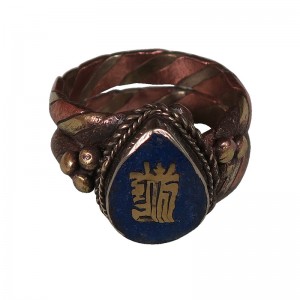 3-metal Kalachakra finger ring