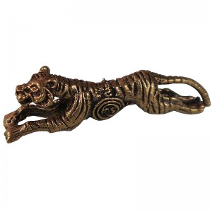 Running tiger tiny statue