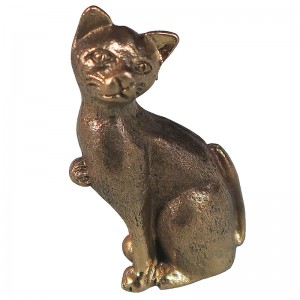 Sitting cat tiny statue