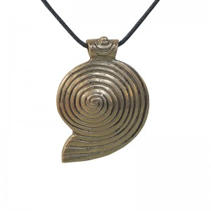 Chakra tail brass pendent