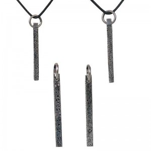 Multi-carved pillar pendent