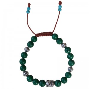Malachite beads bracelet