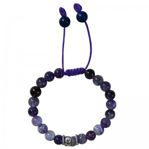 Amethyst beads bracelet