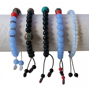 Assorted glass beads bracelet