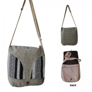 Hemp cotton side bag