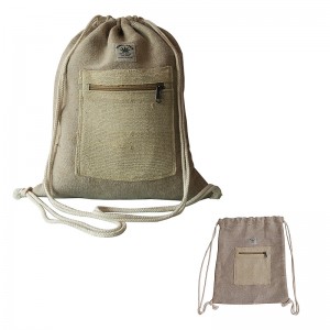 Hemp cotton drawstring bag
