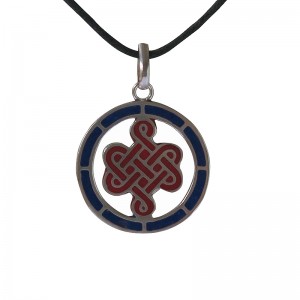 Endless knot circle pendent