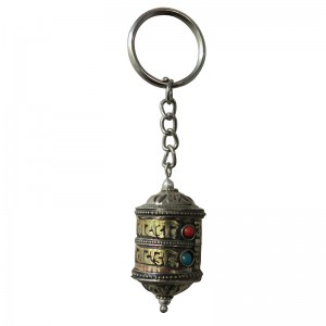 Prayer wheel key ring