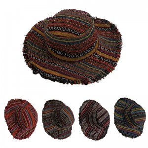 Colorful cotton summer hat2