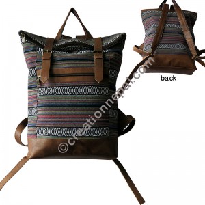 Leather-gheri parallel bag 