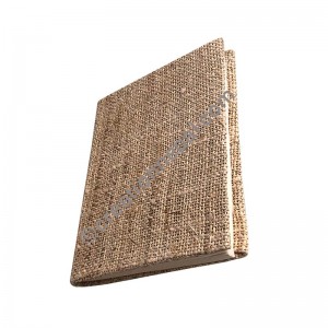Hemp cloth cover small notebook