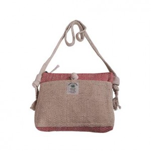 Detachable strap hemp cross body bag