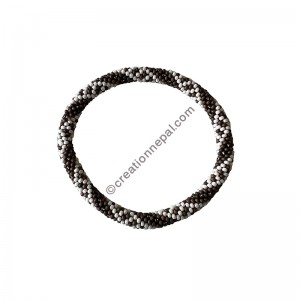 Braided steps pattern beads bracelet