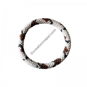 Snake skin design beads bracelet3
