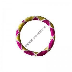 Lotus design beads bracelet