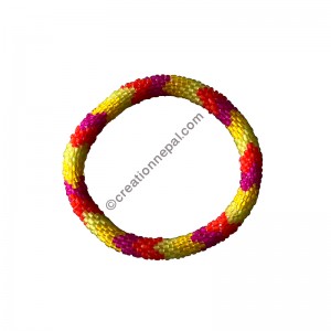3-color arrow design beads bracelet