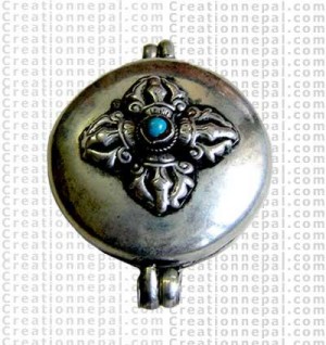 Tibetan religious Ghau Pendant