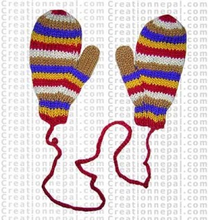 Woolen mitten