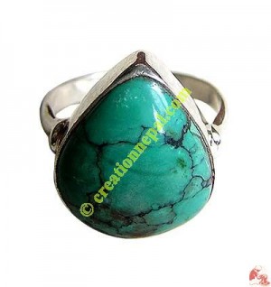 Turquoise-silver finger ring7